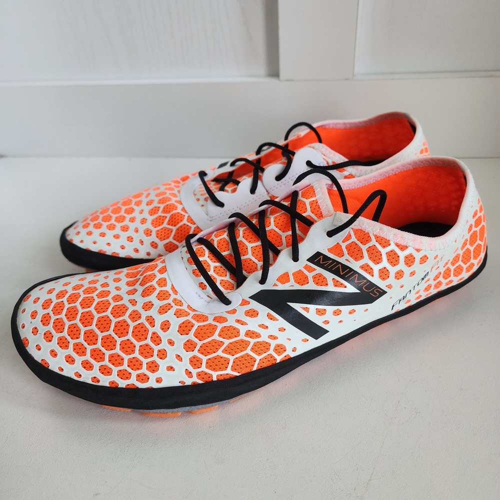 New Balance Minimus Hi-Rez FantomFit Orange White Men 12.5 Barefoot Running Shoe